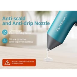 Cordless Hot Glue Gun 4V USB‑C Rechargeable Mini Hot Melt Glue Gun with Battery 30s Fast Heating, Anti‑Drip Nozzle, Comes With 7*140mm Hot Glue Sticks Portable Glue Gun For Crafts DIY Projects & Home Repairs