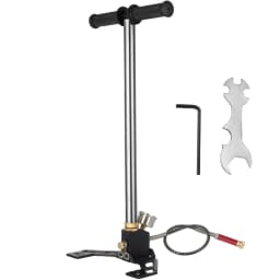 SucceBuy 3 Stage PCP Pump + Pressure Gauge 4500PSI Tire Kayak Ball Inflatable Rifle Air Gun Filling Stirrup High Pressure