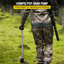 SucceBuy 3 Stage PCP Pump + Pressure Gauge 4500PSI Tire Kayak Ball Inflatable Rifle Air Gun Filling Stirrup High Pressure