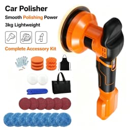 Cordless Car Buffer Polisher 5000RPM Random Orbital Polisher 8 Variable Speed Car Detailing Waxing For Dw 20V Battery Pin