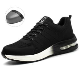 Men Steel Toe Work Shoes Impact Resistant Steel Toe Cap Lightweight Comfortable Industrial Safety Sneakers Wear Resistant Durable Construction Footwear Full Sizes Available for Women Men Ideal for Labor Day Father’s Day Gifting