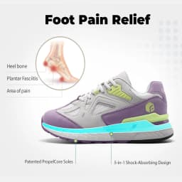 FitVille Women's Extra Wide Width Walking Running Sneakers, Breathable Light Non-Slip Orthopedic Athletic Shoes for Flat Feet, Plantar Fasciitis & Heel Pain Relief