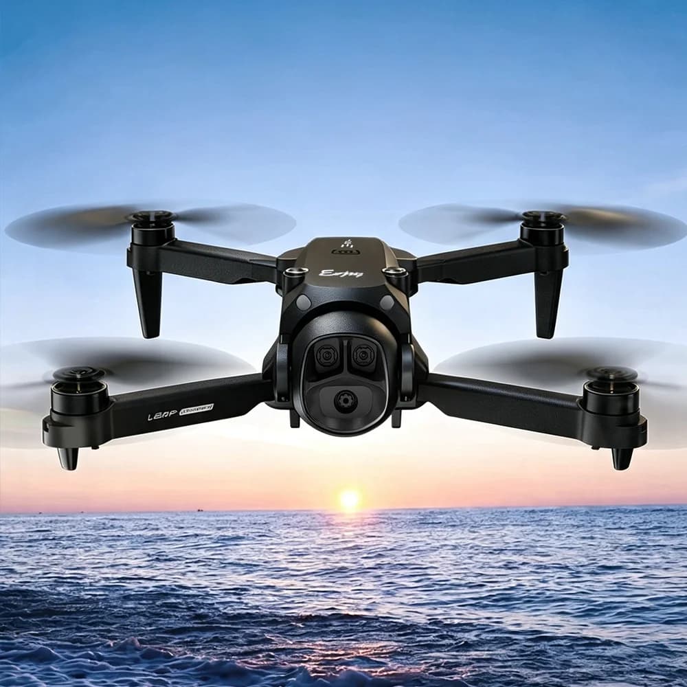 H26 Foldable RC Drone Quadcopter Portable RC Aircraft Equipped with Dual Cameras for High‑altitude Perspective Shooting, Outdoor Travel Flying Toy, Surprise Gift for Adults Kids Beginners, Halloween Christmas Thanksgiving Birthday Holiday Present