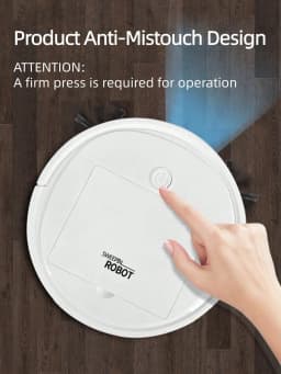 3-In-1 Robot Vacuum Cleaner And Mop Combo, USB Rechargeable, Strong Suction, 60 Min Runtime, Slim & Quiet Design, Suitable For Pet Hair, Hard Floors & Daily Cleaning, Auto-Direction Mop, Pet Hair Cleaner | Robot Vacuum Cleaner | USB Rechargeable