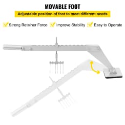 SucceBuy Dent Pull Bar 6 Claw Hook Dent Puller Single Leg Levelling Portable Dent Pull Bar Aluminum Alloy for Car Dent Repairing