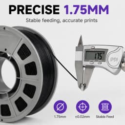 PLA-CF10/PETG-CF10 3D Printing Filament 1.75mm 300g Carbon Fiber PETG High Toughness Heat Resistant Precision Dimensional Stability FDM 3D Printer Material