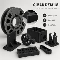 PLA-CF10/PETG-CF10 3D Printing Filament 1.75mm 300g Carbon Fiber PETG High Toughness Heat Resistant Precision Dimensional Stability FDM 3D Printer Material