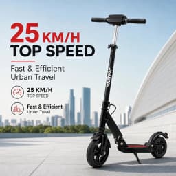 350W Folding Electric Scooter 25KM/H Max Speed 36V 7.5Ah Battery 8.5 Inch Shock‑Absorbing Tire Portable E‑Scooter for Adult Urban Commute