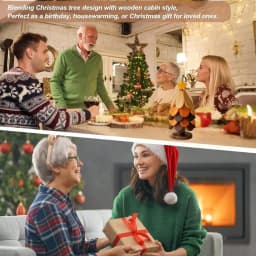 Star Wooden Christmas Tree Shaped Coasters For Home / Entryway Decor, Dinner Table Or Coffee Table. Heat-Resistant Wooden Trivets For Hot Dishes Wooden Tree Trivets Set For Hot Pans, Bowls Or Plates.