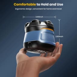 Magnetic 6D rotating razor | Rechargeable bald shaver, facial beard trimmer, IPX7 waterproof, silent motor, magnetic blade haircut set | Boyfriend gift first choice, Father's Day gift