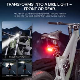 Dual Light Source Motion Sensor Headlamp, 7 Lighting Modes 500 Lumens LED Headlight, 180° Rotatable & Magnetic Head Lamp, Type-C Rechargeable 700mAh IPX4 Waterproof, 80g Lightweight for Camping, Running, Fishing, Repair