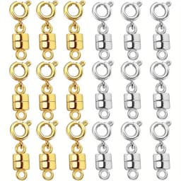 18pcs Magnetic Necklace Clasps and Closures Bracelet Converter Clasp,Suitable for Necklaces Chain Extender