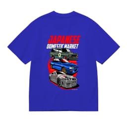 Oversized Black AE86 JDM Car T-Shirt Men's Anime Manga Graphic Tee Casual Streetwear Racing Shirt