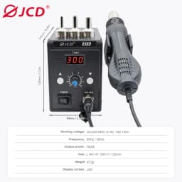 JCD 700W Hot Air Gun BGA Rework Solder Station for SMD SMT Welding 110V Heat Soldering Air Gun Repair Tool