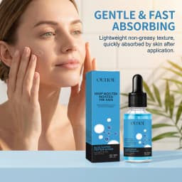 GHK-Cu Copper Peptide Face Serum with Hyaluronic Acid Anti-Aging Moisturizer Fine Lines Firming Skin Elasticity Hydrating Facial Serum