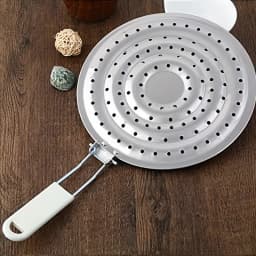1Pc Stainless Steel Pot Rack Thermal Conductive Kitchen Storage Rack Thickened Round Tube Double-layer Household Pot Mat Special for Storing Frying Pans