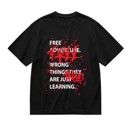 "Mindset Not Just A State Of Being" Letter Print Shirt, Trendy 90s Vintage Vibes T-Shirt, Unisex Gothic Streetwear Graphic Tee