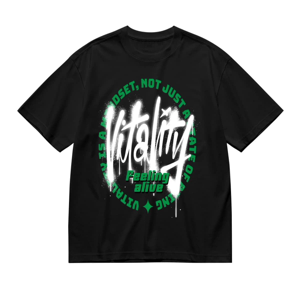 "Mindset Not Just A State Of Being" Letter Print Shirt, Trendy 90s Vintage Vibes T-Shirt, Unisex Gothic Streetwear Graphic Tee
