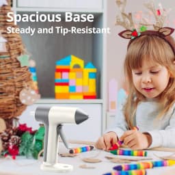 4V Cordless Hot Glue Gun Kit 30‑Second Fast Preheat Cordless Mini Glue Gun With 2000mAh Rechargeable Type‑C Battery Anti‑Drip Nozzle Includes 20 Glue Sticks