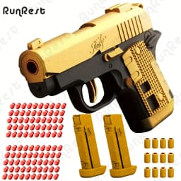 Soft Bullet Gun Toy Pistol New Toy Gun Pistol Hollow Hanging Machine, Toy Foam Blaster, Outdoor Sports Shooting Game