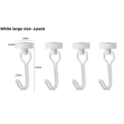 Heavy‑Duty Neodymium Rare Earth Magnetic Hooks, Strong Hold Magnet Hangers for Cruise Ship Refrigerator, Kitchen Home Office Multi‑Scene Hanging Storage Organization