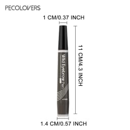 6PCS/SET Non Smudge Eyebrow Drawing Pen Set,Waterproof,Long-Lasting,Soft Balanced Color Payoff,Free Hand Easy Operation,Multiple Shade Selection,Liquid Brow Definer Collection Suitable For Daily Basic Eyebrow Styling Needs