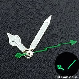 Silver/Gold/Rose Gold Watch Hands Green Cyan Luminous Fit NH35 NH36 Watches Movement Accessory Part