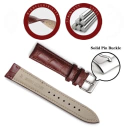 Premium Genuine Leather Watchbands 12/14/16/18/19/20/21/22/24 mm Watch Band Strap High Quality Wrist Belt Bracelet + Tool