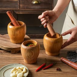 Mortar and Pestle Set Press Ginger Crusher Spices Grinding Garlic Mincer Herb Spice Masher Grinder Fresh Chopped Graters