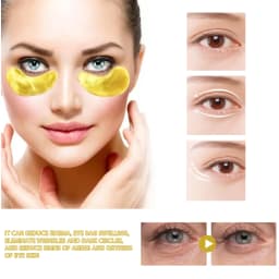 EELHOE 24K Gold Eye Mask Remove Dark Circles Improve Eye Bags Moisturizing Nourish Fade Lines Anti Aging Patches Eye Skin Care