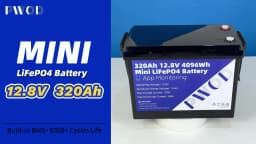 12V Lifepo4 320Ah Battery With 4S 200A Smart BMS 8000+ Cycles Brand New Lithium Iron Phosphate Cell Pack APP Monitoring Grade A Rechargeable LFP Batteries DIY 12V 24V For RV Marine Yacht Outdoor Trolling Motors Camping Fast Shipping to the United States
