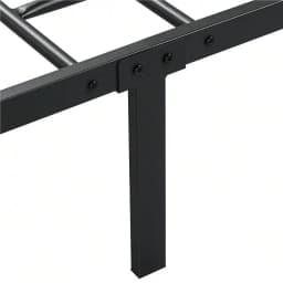 1PC 16.5inch Metal Platform Bed With Slat Support, No Box Spring Needed, Modern Bed Frame For Bedroom, Full Queen Size
