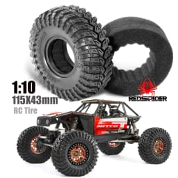 RED SPIDER 4Pcs 1.9 Inch RC Crawler Tires Soft Rubber Off‑Road Tyres Replacement for 1/10 RC Rock Crawler Axial SCX10 TRX4 D90 RC Car Upgrade Parts