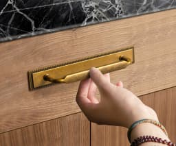Goo-Ki 2 Pack Cabinet Pulls Handles with Back Plate Spacer, Antique Brass Zinc Alloy Kitchen Hardware for Bar Drawer