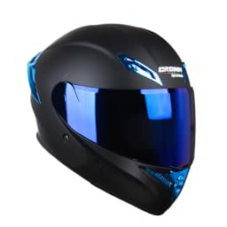 Crown Racing TQ901 Modular Motorcycle Helmet Black/Blue/Purple DOT Certified Street Legal Motorcycle Helmet