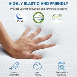 Folding Mattress, 34 Inch TriFold Memory Foam Mattress, Foldable Mattress Topper With Washable Cover, Foldable Guest Bed, Trave