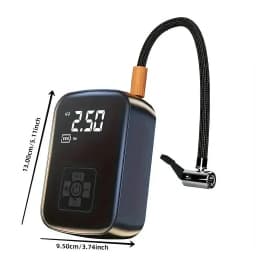Electric Tire Inflator Portable Air Compressor Pump Digital LCD Display Wireless Cordless Car Tire Pump for Motorcycle Bicycle Boat Ball Inflatable Home Garage Road Trip Travel Emergency Tool Kit for Car Repair