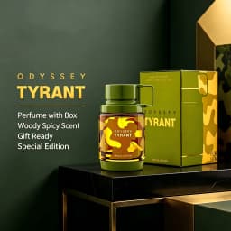 Armaf Odyssey Tyrant Men's EDP, 3.4 oz/100ml, 1 Bottle, Woody Spicy Citrus Long Lasting Cologne, Men's Fragrance Gift, Birthday, Anniversary, Fall, Halloween, Thanksgiving, Black Friday, Christmas, New Year Holiday Gift