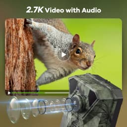 TMEZON 4G LTE Wildlife Camera with Mobile Phone Transfer App, 2.7K Solar Hunting Camera with SIM Card, PIR Motion Sensor, Night Vision NO SD CARD