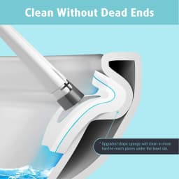 20PCS Toilet Wand Refills Disposable Toilet Brush Replacement Heads with Upgraded Fiber Bristles, Compatible with Clorax Toilet Brush Replacement Systems, Handle Not Include