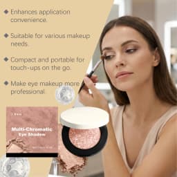 Shimmer Glitter Eyeshadow Palette Neutral Nude Shiny Sparkle Pearl Pigment Eye Shadow Long Lasting Waterproof Cosmetic For Travel Office Dating Party Eye Makeup