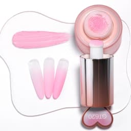 YOKEFELLOW GleamTap Cushion Ombre Painting Gel with Sponges - White Highly Pigmented No Wipe Gradient Patting Gel Polish for Ombre, Aura and Blend Nail Art ( GT612 )