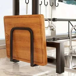 LEO IRIS 1pc Countertop Dish Storage Drainage Rack Expandable Kitchen Sink Shelf Dish Rack Drainer Black Kitchen Organizer SH260309171426788045536