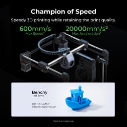Creality K1C 2025 3D Printer And 1pc Filament with AI Camera And Touchscreen, 600Mm/S Fast Printing Speed, Supports Carbon Fiber Filaments, Auto Calibration for Leveling, Anti-Vibration Design, Out-Of-Box Experience