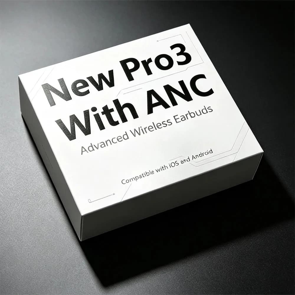 2026 New Air 3【 Pro 3 】 Bluetooth Wireless Earbuds with Heart Rate Monitoring, Active Noise Cancellation Headphones, Waterproof for Daily Use, For IPhone IOS Smartphone, Gaming /Sports /Fitness Earphones.