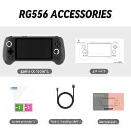 Anbernic RG556 Handheld Games Console 5.48'' AMOLED 1080*1920 Screen Android 5500mAh Hall Joystick Hall Trigger Portable Video Games Player Supports 1080p Display Port Output,AI Assistant,Streaming