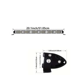 2PCS 20-Inch LED Off-Road Light Bars, lightweight Slim Work Lights, Suitable for Off-Road, Trucks, SUVs, ATVs, UTVs, Tractors, and Boats; Two-Piece Set Comes with Mounting Screws