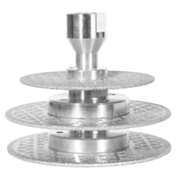1Set M14 Double Sided Vacuum Brazed Diamond Grinding Disc for Marble Concrete Ceramic Tiles