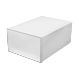 20PCS Foldable Heart-Shaped Shoe Box Transparent Plastic Shoes Storage Case DIY Dustproof Home Storage Container 23*33*14cm