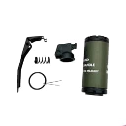 2PC CS Hand Grenades Toys Model Toy Spring Powered Impact for Battle Games Tactcial Airsoft Paintball